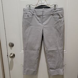 Stylish Gray Cropped Pants